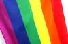 100Pcs Rainbow Flag 3x5FT 90x150cm Lesbian Gay Pride Polyester LGBT Flag Banner Polyester Colorful Rainbow Flag For Decoration 3 X 5FT