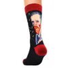 2018 Spring Fashion Retro Women Art Socks Mural World Famous Painting Series Calzini da uomo lunghi Calzini divertenti Harajuku