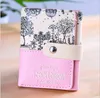 Candy color Wallets Clutch Checkbook Clip Change Bag Wallet Secret Garden PU Leather Purse creative women kids coin bag