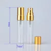 5 ml Atomizador Fina Névoa Garrafa de Vidro Mini Portátil Recarregáveis ​​Spray Fragrância Perfume Perfume Vazio Garrafa LX3222