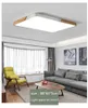 rectangle living room Solid wood Creative Slim 5cm led Ceiling Lights 220v Northern Europe bedroom light