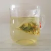 5,5 * 7 cm Biodegradabile Piramide non tessuta Filtri per bustine di tè Bustina di tè in nylon Corda singola con etichetta Bustine di tè vuote trasparenti 1000 PZ