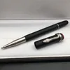 Miras Serisi Mat Siyah Rollerball kalem Tükenmez kalem zarif yılan klipsi tasarım ofisi okul malzemeleri Yazma Pürüzsüz Mürekkep Dolma Kalemler Yüksek Kalite