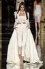 Zuhair Murad Ivory Women Jumpsuit With Detachable Train Jacket Satin Three Pieces Fashion Prom Dress Sweep Train Custom Made Autumn Gowns