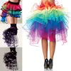 Sexy womens traje tutu saias arco-íris meninas bola festa colorida anágua tutu saia underskirt chancy mini saia