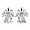 Bridal Jewelry Crystal Earrings Stud Rhinestones Prom Party Earrings Wedding Jewelry for Bridesmaids Evening BW-219
