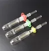 Mini Nectar Collector Kit met Quartz Tip 10mm 14mm 18mm Omgekeerde Nail mini glazen pijp Booreiland concentraat Pijpen voor Pijp