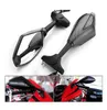 HZYEYO 1 Pair Motorcycle Mirrors LED Turn Signals Arror Integrated Rearview Mirrors for Houda CBR 600 F4i 929 954 RR Carbon Fiber 5838476