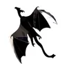 3D Dragon Sticker Halloween Fantasy Decor Dinosaurs Art Decals Wall Stickers Festly Event Party Bakgrund Dekorationer Black 7PCS3326172