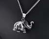 Rostfritt stål lycka till djur vintage elefant hänge halsband chain5087314