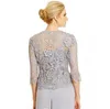 Tre bitar Mor till bruden Pant Suit Plus Size Bride Dresses Scalloped Mothers Suit med spetsjacka Mor av bruden kostymer