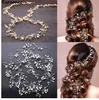 Faroonee Wedding Headdress Simulated Pearl Hair Accessories for Bride Crystal Crown Floral Elegant Hair Ornaments Hairpin 6C0193