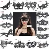 maschera di pizzo sexy Maschere di travestimento veneziano Decorazioni per feste di Halloween Mezza faccia Lady Mardi Gras Maschere per gli occhi Accessori per abiti da ballo di Natale