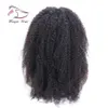 Afro Kinky Curly 360 Pelucas delanteras de encaje para mujeres negras Cabello Remy brasileño Pelucas de cabello humano Pre arrancado con cabello de bebé