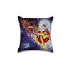 Housse de coussin en lin joyeux noël, taie d'oreiller carrée de noël pour la maison, housse de coussin décorative Mr renne