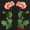 Embroidery Rose Flower Sew On/Iron On Patch Applique diy Crafts Stiker for Jeans Hat Bag Clothes Accessories Badges 2pc/Set