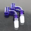 4 Stijl Glas Bong Adapter Water Pijpen Hookahs Parts Quartz Banger Domeloze Nail Zwart Blauw Groene Kleur 14mm 18mm Vrouwelijke Mannelijke Oliereiliging