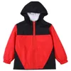 Europe and US foreign trade children039s jacket Windproof wind and Rainproof waterproof jacket stitching hooded Zipper2863370