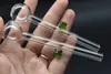 Färgglada Pyrex Tjockt Heady Glass Straight Oljebrännare Rörvattenrör med olika färgade glasbalansolja nagelrör för rökning