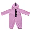 Noworodka dziewkarki chłopcy romper kombinezon ubrania śmieszne dinozaur stroje dla niemowląt wiosna jesień dziecko ubrania