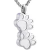 Gioielli di moda Pet Urn Collana per Ashes - Acciaio inossidabile Gioielli di cremazione Pet Dog Cat Cat Keepsake Pendant