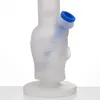 Pipa ad acqua in silicone trasparente con teschio con silicone Dowstem 14mm Giunto femmina Silicon dab rig Narghilè Bong 491