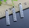 Toptan 100 adet Cetvel Scaleplate Charms Kolye Retro Takı Yapımı DIY Anahtarlık Antik Gümüş Kolye Bilezik Küpe Için 24 * 5mm