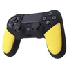 Duas duas cores não-deslizamento de borracha de silicone durável Silicone Silicone Caso Gamepad Manga protetora para Playstation 4 PS4 Navio grátis