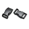 20 stks / partij 5/8 "Contoured Curved Side Release Black Plastic gespen voor tas DIY Webbing Straps Paracord Armband