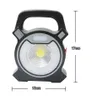 30W COB LED Portable Spotlight Searchlight USB Rechargeable Handheld Work Light Power By 18650 Portable Lantern for Camping