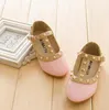 Mode Prinsessa Flickskor Barn Casual PU Lädermockasiner Barn Dansar Baby Mode mary jean Nitar sandaler