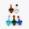 Colorful Smoking Accessories Christmas hat carb cap round bucket dome for Quartz banger Nails glass water pipes bongs dab oil rigs