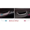 Chrome Main Drive Door Armrest Storage Box Frame Decorative Trim Strip For BMW X3 F25 X4 F26 Car Accessories Sequin