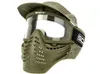 Lens à double couche sport Airsoft Paintball CS anti-brouillard Bulletproof Goggle Full Face Mask Visor3622982