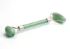 Natural Tuimbled Chakra Green Aventurine gesneden Reiki Crystal Healing Gua Sha Sha Beondery Roller Face Massor Stick met Alloy Silverp3946510