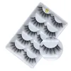 5 Styles Handmade 3D Mink False Eyelashes Cross Natural Eye Lashes Stage Makeup False Eyelashes F810-F850