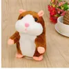 Talking Hamster Mouse Pet Plush Toy Naucz się mówić Elektryczne Rekord Chomik Edukacyjne Dzieci Faszerowane Zabawki Prezent 15 CM