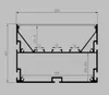 Nytt Patent Linjär Light Wide Aluminium LED-profil Tunnare LED Aluminiumsträngsprutning med PC-lock och ändkåpor och clips