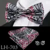 Fast Shipping Mens bow tie Black Paisley 25 styles Jacquard Woven Silk Bow Tie Wholesale Wedding Dress Business Free Shipping LH-0718