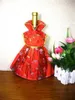 Prenses Elbise Şarap Şişesi Hediye Çantası Çin Ipek Brokar Elbise El Yapımı Cheongsam Klasik Sanatlar El Sanatları Parti Masa Dekorasyon 5 5jy bb