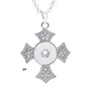 Уникальный новый Нусса Оснастки кнопка кулон ожерелье с Кристалл Маленький большой круг полный CZ Алмаз ювелирные изделия для продажи