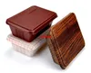 300pcs/lot Creative Wood Grain Design Disposable Food Container Snack Packing Boxes Microwaveable PP Bento Box F051406