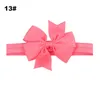 20 Colors Fashion Solid Flowers Baby Headbands Elastic Ribbons Bowknot Infant Hair Accessories Kids Girls Princess Headdress Bands Fabric