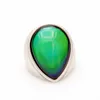 Fashion High Quality Color Change Mood Ring Emotion Feeling Big Drop Stone Alloy Jewelry MJ-RS048