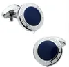 Hawson Mens Cufflinks BlueBlack Cuff Linksフランスのシャツカフ販売ナイビー