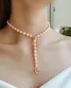 Original exotic natural pearl necklace art retro fashion commuter j street fashion collarbone chain gift