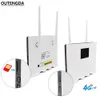 4G WiFi Router 300Mbps Wireless Wi-Fi Mobile LTE/3G/4G Unlocked CPE Router with SIM Slot 4LAN Ports Support Multi Bands 32 Users