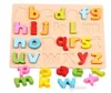 26 Stück und Zahlenpuzzle Englisch Lernspielzeug Alphabet A - Z Buchstaben Lernmatte für Kinder Holzspielzeug c037