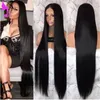 30inches longue noir / brun / blond / rouge droit brazilian dentelle perruques pour les femmes noires de chaleur synthétique résistant dentelle perruques avant avec bébé cheveux