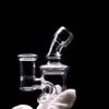 Mini Bong purple Water Pipes Thick Pyrex Hookahs with 10mm Female Joint Beaker small oil dab rig